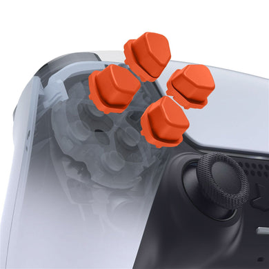 Bright Orange Ergonomic Split D-pad Direction Buttons (SDP Buttons) For PS5 & PS5 Edge & PS4 All Model Controller -JPF8014WS - Extremerate Wholesale