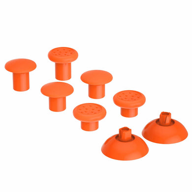 Bright Orange ThumbsGear Interchangeable Ergonomic Thumbstick Compatible With PS4 Slim PS4 Pro PS5 Controller with 3 Height Domed and Concave Grips Adjustable Joystick-P4J1116WS - Extremerate Wholesale