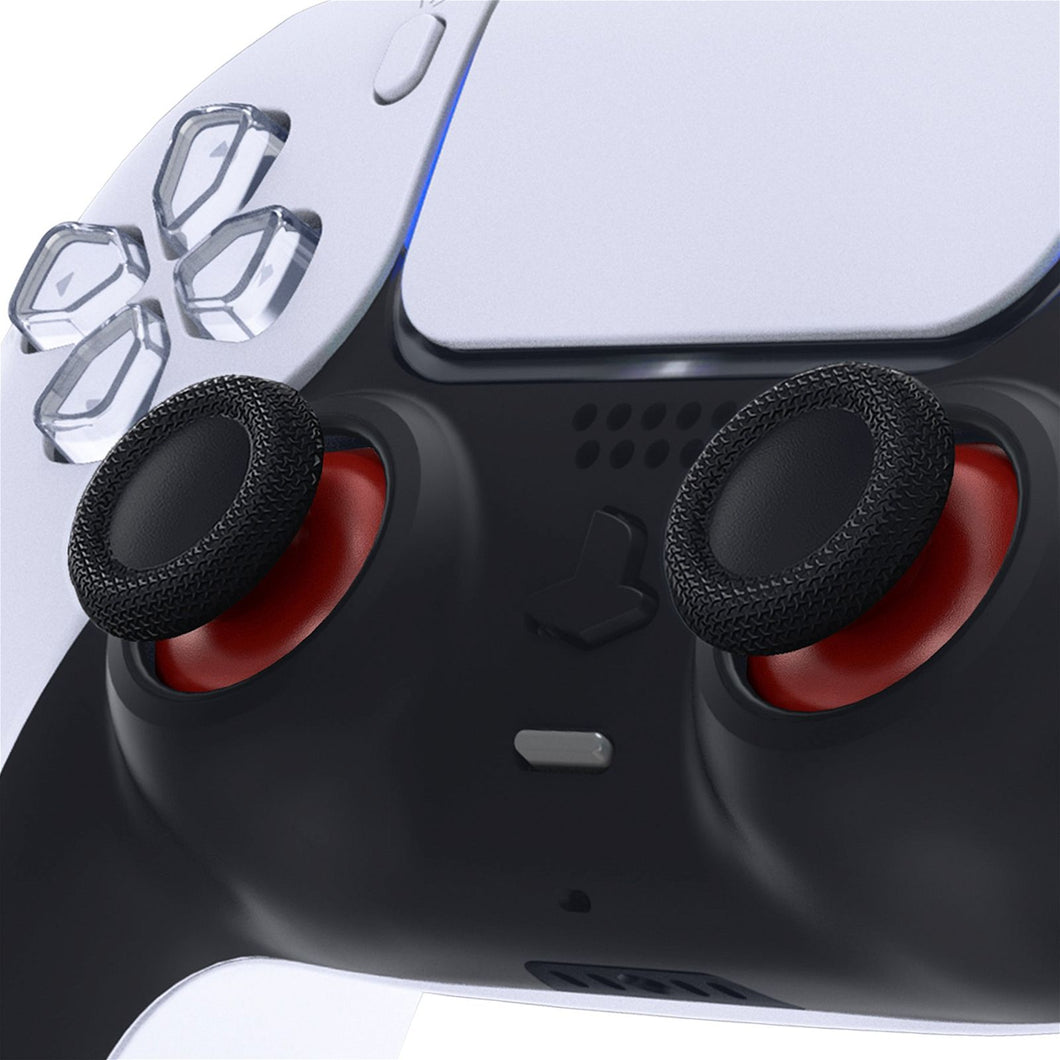 Carmine Red & Black Analog Thumbsticks Compatible With PS5 Controller-JPF633WS - Extremerate Wholesale