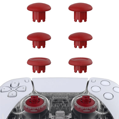 Carmine Red EDGE Sticks Replacement Interchangeable Thumbsticks for PS5 & PS4 All Model Controllers - P5J205WS - Extremerate Wholesale