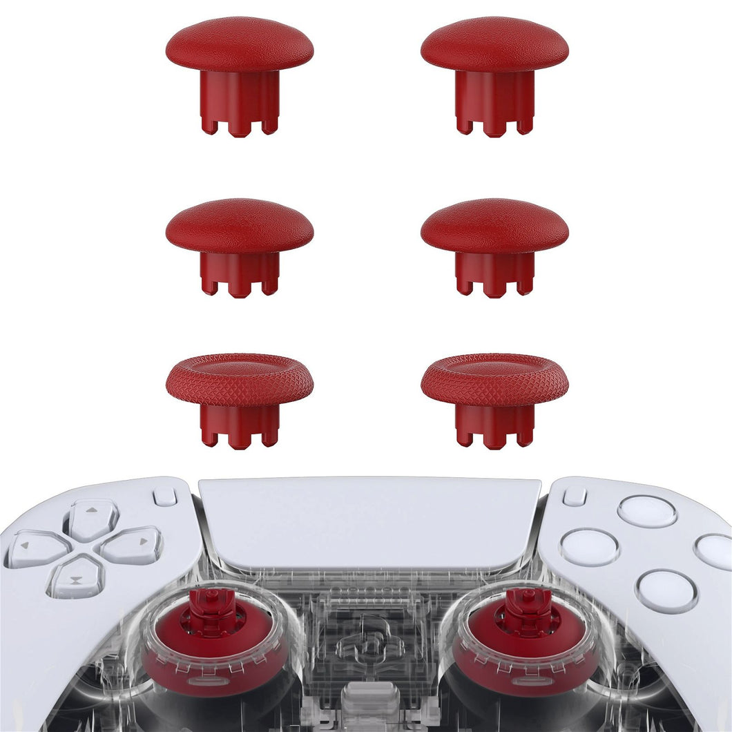 Carmine Red EDGE Sticks Replacement Interchangeable Thumbsticks for PS5 & PS4 All Model Controllers - P5J205WS - Extremerate Wholesale