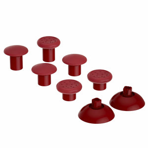 Carmine Red ThumbsGear Interchangeable Ergonomic Thumbstick Compatible With PS4 Slim PS4 Pro PS5 Controller with 3 Height Domed and Concave Grips Adjustable Joystick-P4J1112WS - Extremerate Wholesale