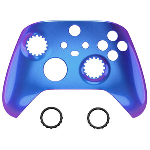Chameleon Blue Purple Magnetic Replacement Front Housing Shell With Accent Rings For Xbox Series X & S Controller & Xbox Core Controller Model 1914 - MX3P3005WS - Extremerate Wholesale