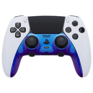 Chameleon Blue Purple Replacement Top Bottom Decorative Trim Shell Compatible with PS5 Edge Controller -CXQEGP008WS - Extremerate Wholesale