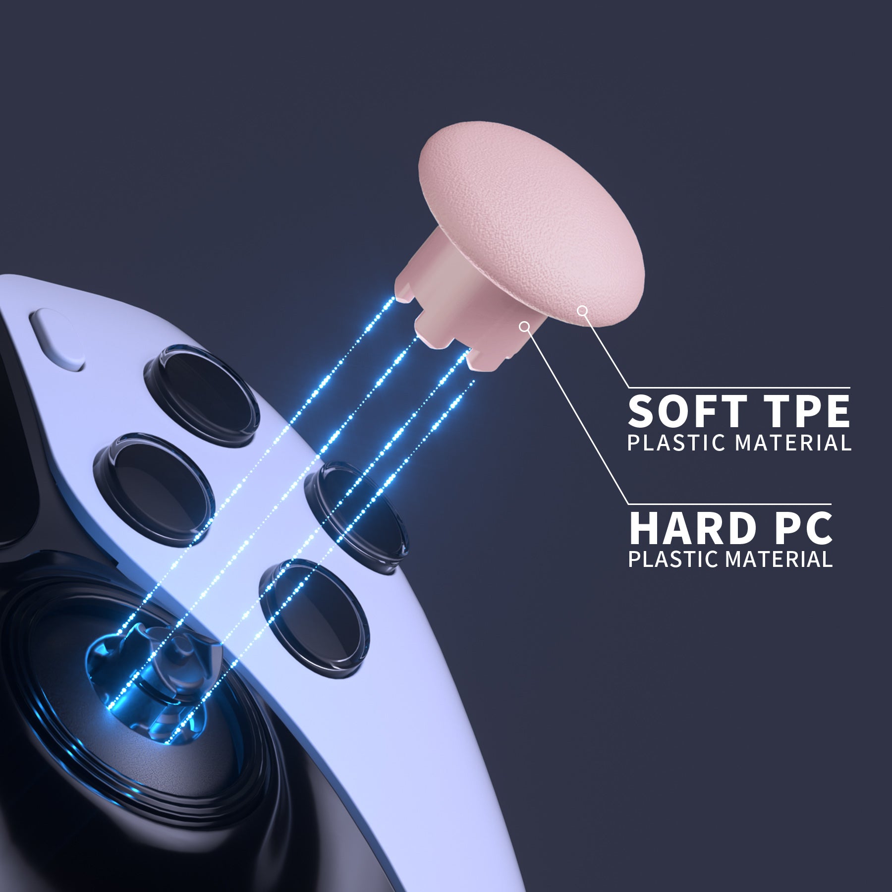 Cherry Blossoms Pink Interchangeable Replacement Analog Stick