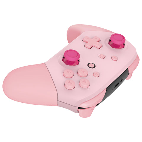 Pro Controller Octagon Shell Cherry Blossoms Pink & Puffy Pink Octagonal Gated Sticks Full Shells ...