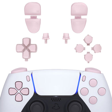 Cherry Blossoms Pink 11in1 Button Kits Compatible With PS5 Controller BDM-030 & BDM-040 - JPF1012G3WS - Extremerate Wholesale