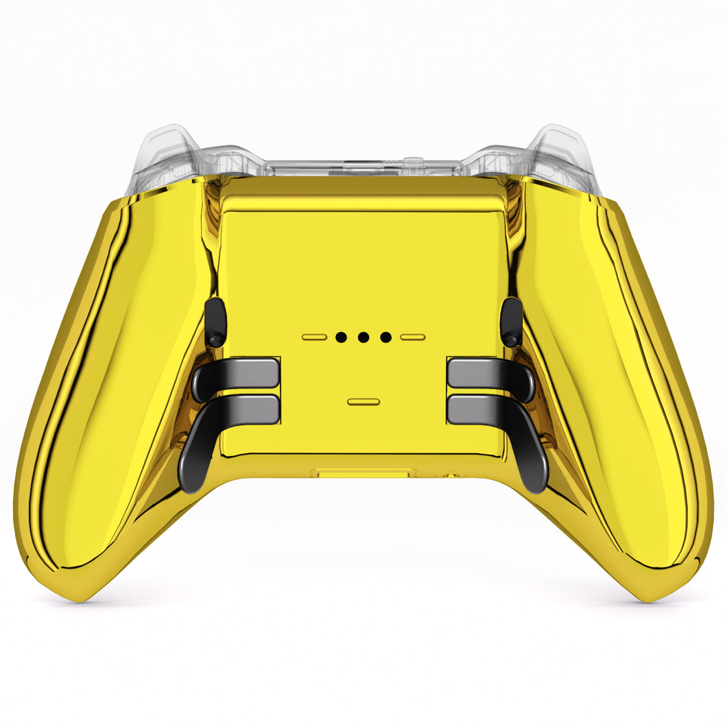 Chrome Gold Replacement Bottom Shell Case for Xbox Elite Series 2 & Elite Series 2 Core Controller Model 1797 - XDHE2D001WS