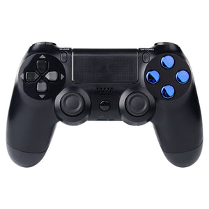 Chrome Blue Buttons Compatible With PS4 Controller-P4J0220 - Extremerate Wholesale