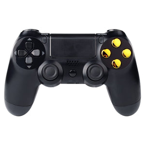 Chrome Gold Buttons Compatible With PS4 Controller-P4J0217 - Extremerate Wholesale