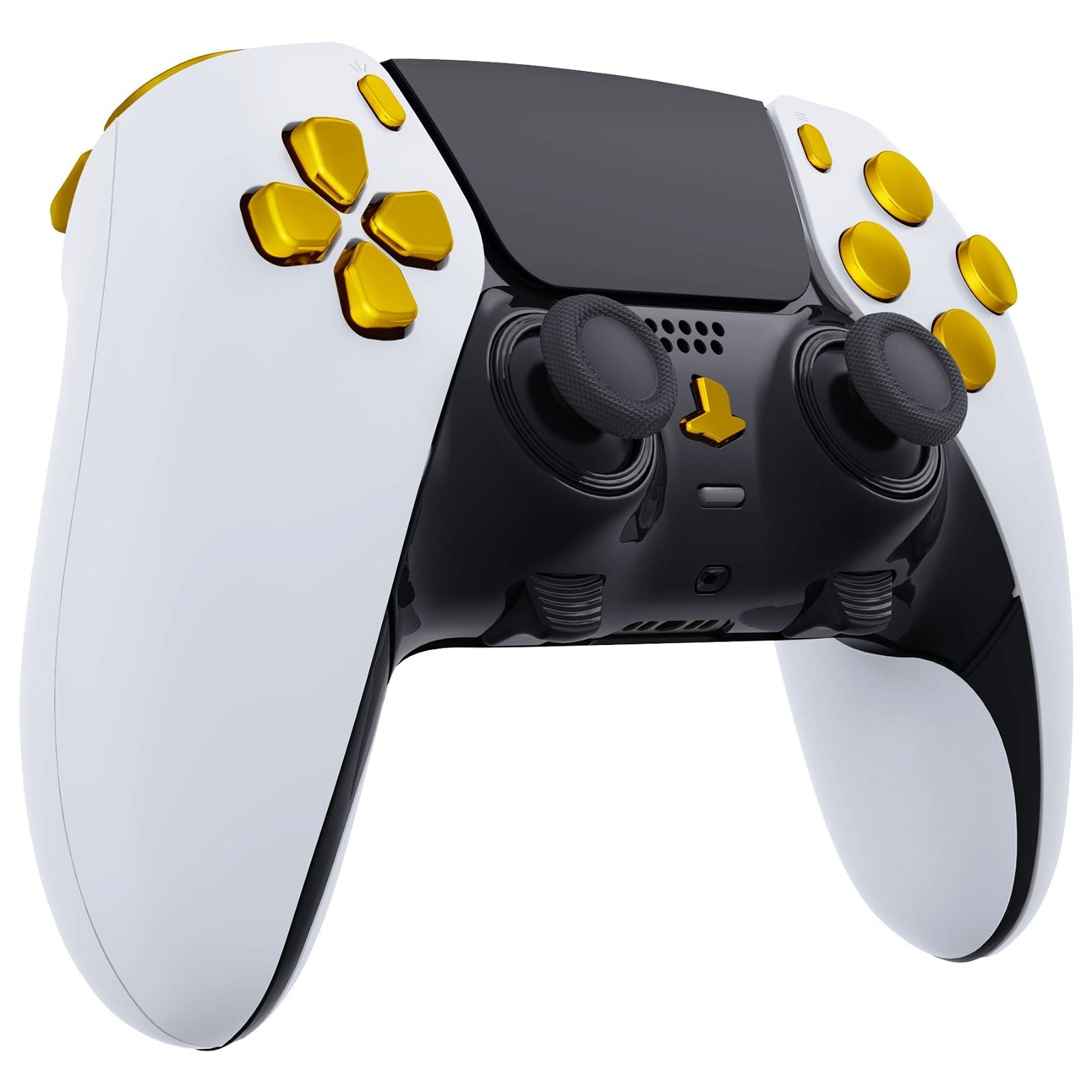 Chrome Gold Full Set Button Kits Compatible With PS5 Edge