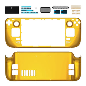 Chrome Gold Full Set Shell For Steam Deck LCD Console - QESDD001WS - Extremerate Wholesale