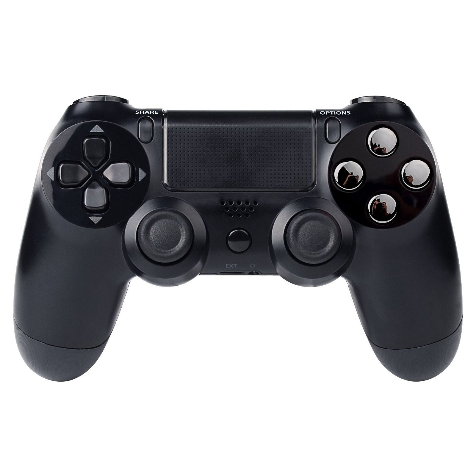 Chrome Gun Buttons Compatible With PS4 Controller-P4J0223