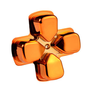 Chrome Orange Dpad Compatible With PS4 Controller-P4J0507 - Extremerate Wholesale