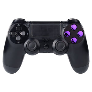 Chrome Purple Buttons Compatible With PS4 Controller-P4J0221 - Extremerate Wholesale