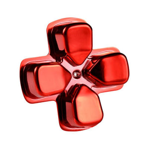 Chrome Red Dpad Compatible With PS4 Controller-P4J0503 - Extremerate Wholesale