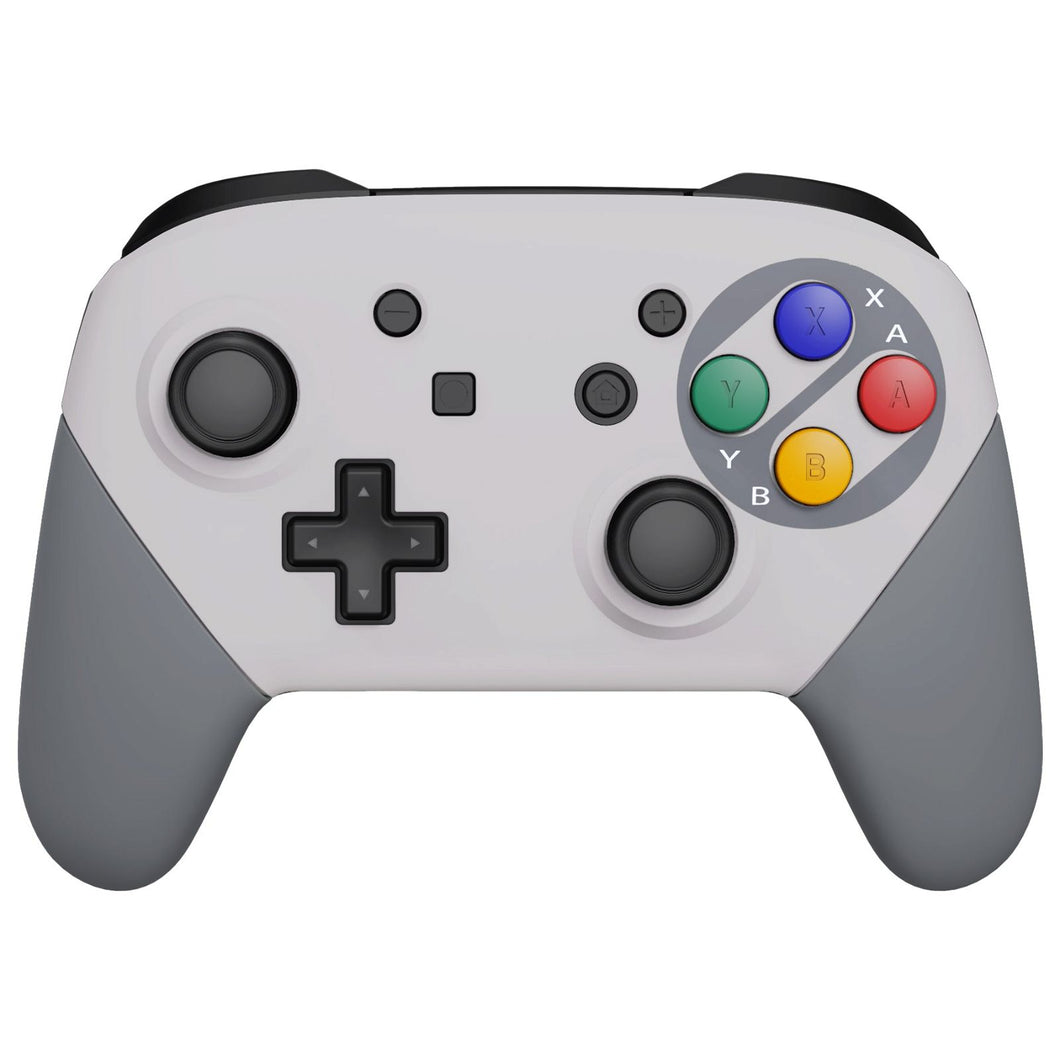 Classics SNES EU Full Shells And Handle Grips For NS Pro Controller-FRT103WSV2 - Extremerate Wholesale