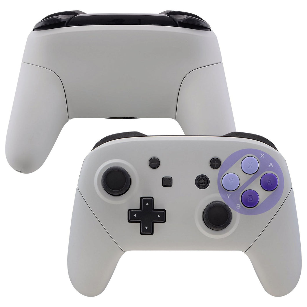 Classics SNES Full Shells And Handle Grips For NS Pro Controller-FRT102WSV2 - Extremerate Wholesale