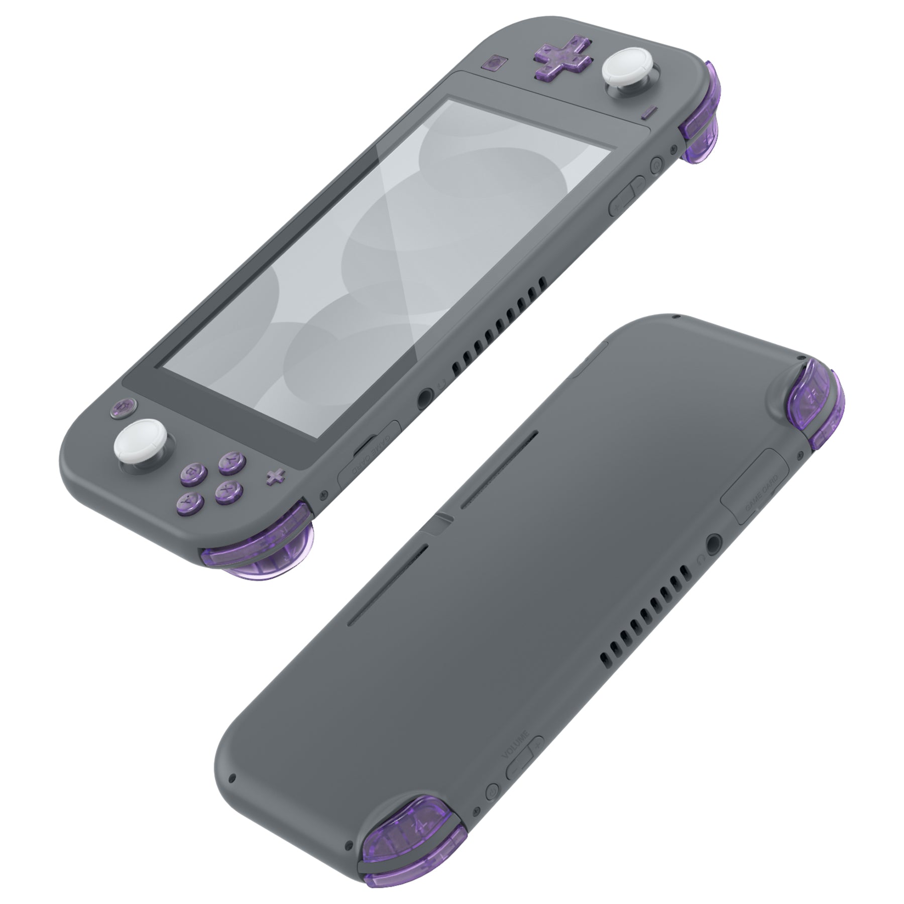 Nintendo Switch Lite クリアパープル Clear Atomic Purple 14in1 Button Kits For NS Lite-HL408WS