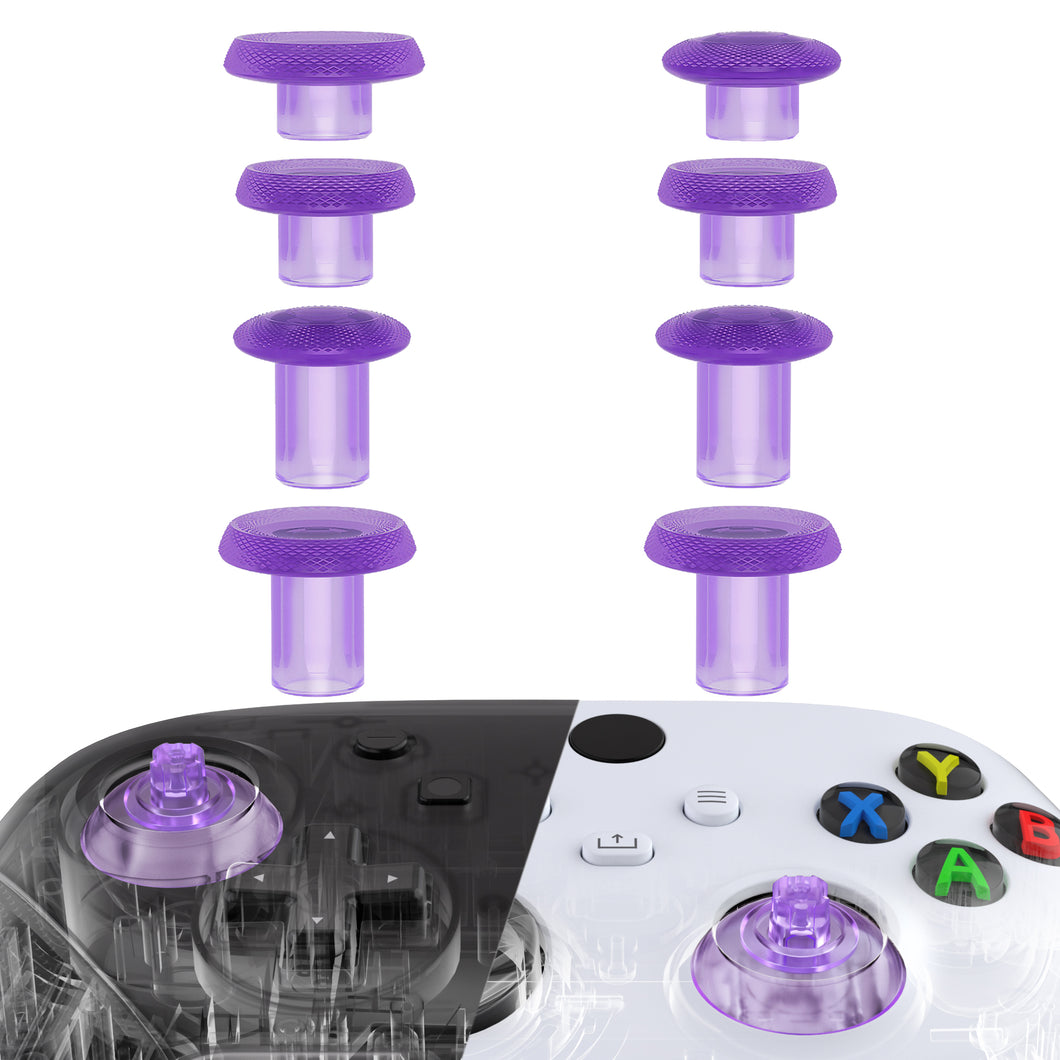 Clear Atomic Purple ThumbsGear V2 Interchangeable Thumbstick for Xbox Series X/S Controller & Xbox Core Controller & Xbox One S/X/Elite Controller & Nintendo Switch Pro Controller - SYGX3M008WS