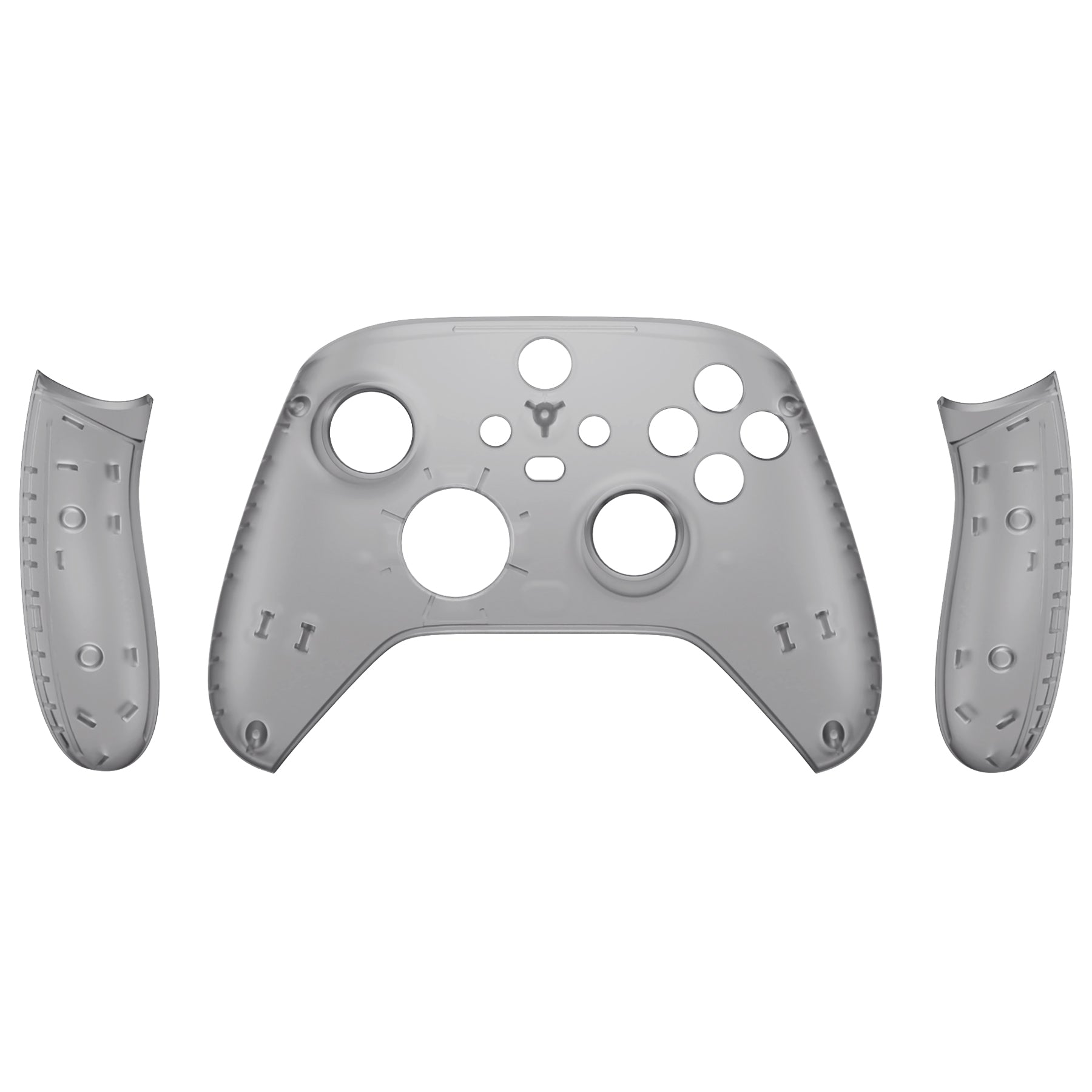 Clear Black Front Shell With Side Rails Panel For Xbox
