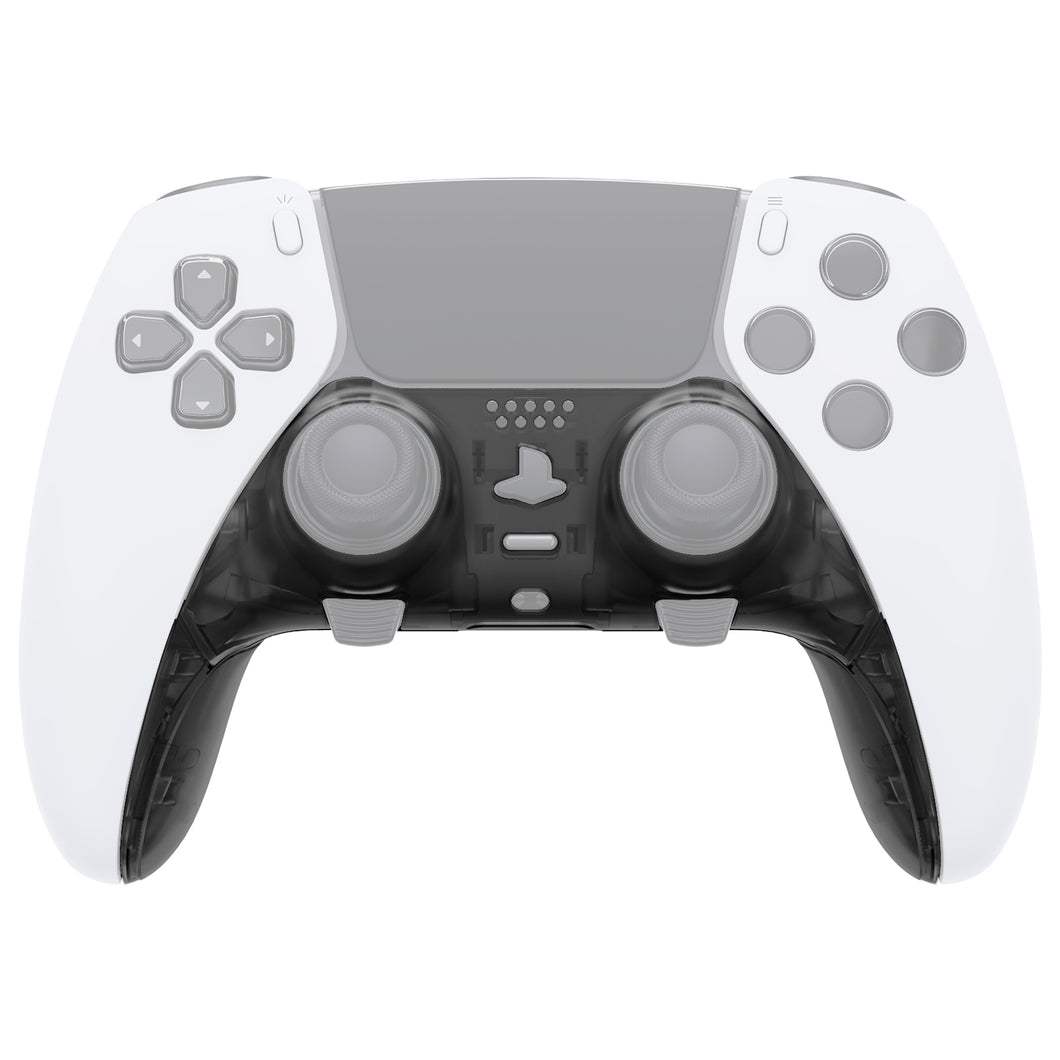 Clear Black Replacement Top Bottom Decorative Trim Shell Compatible with PS5 Edge Controller -CXQEGM003WS