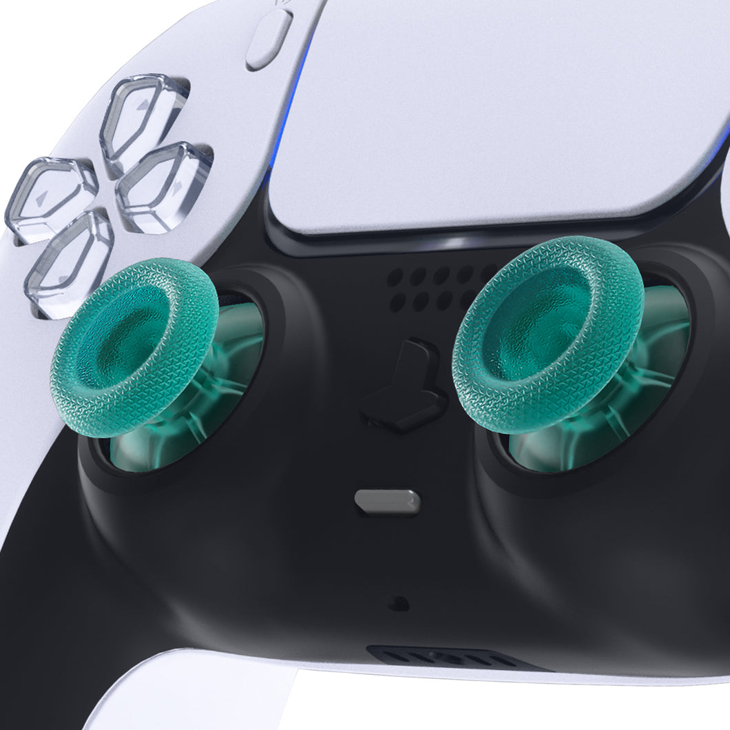 Clear Emerald Green Analog Thumbsticks for PS5 & PS4 All Model Controller-JPF645WS