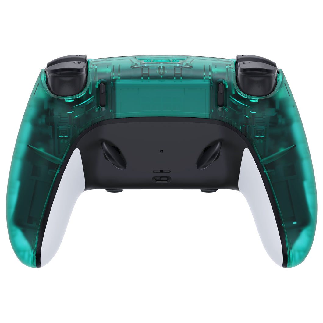 Clear Emerald Green Back Shell Compatible With PS5 Edge Controller - DQZEGM005WS