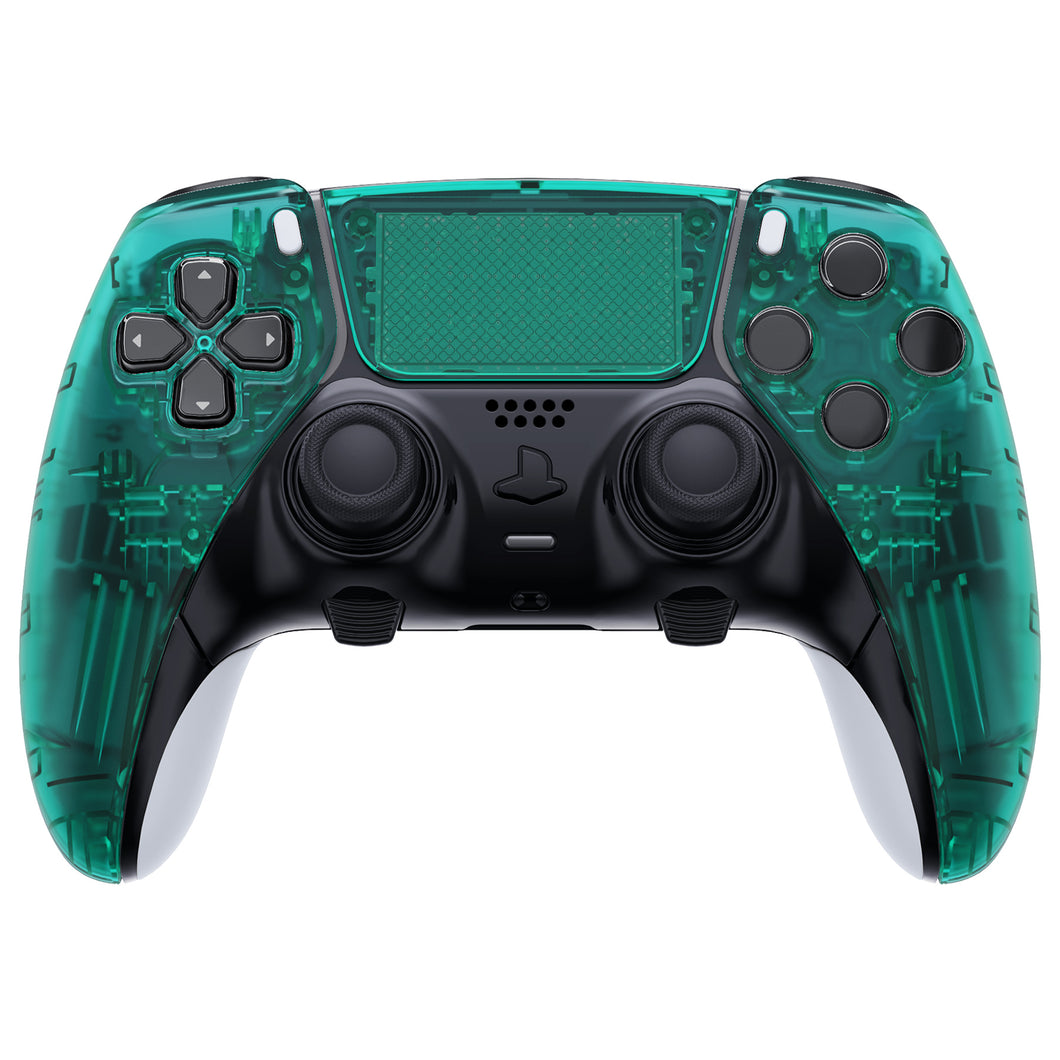 Clear Emerald Green Left Right Front Housing Shell With Touchpad Compatible With PS5 Edge Controller - MLREGM005WS