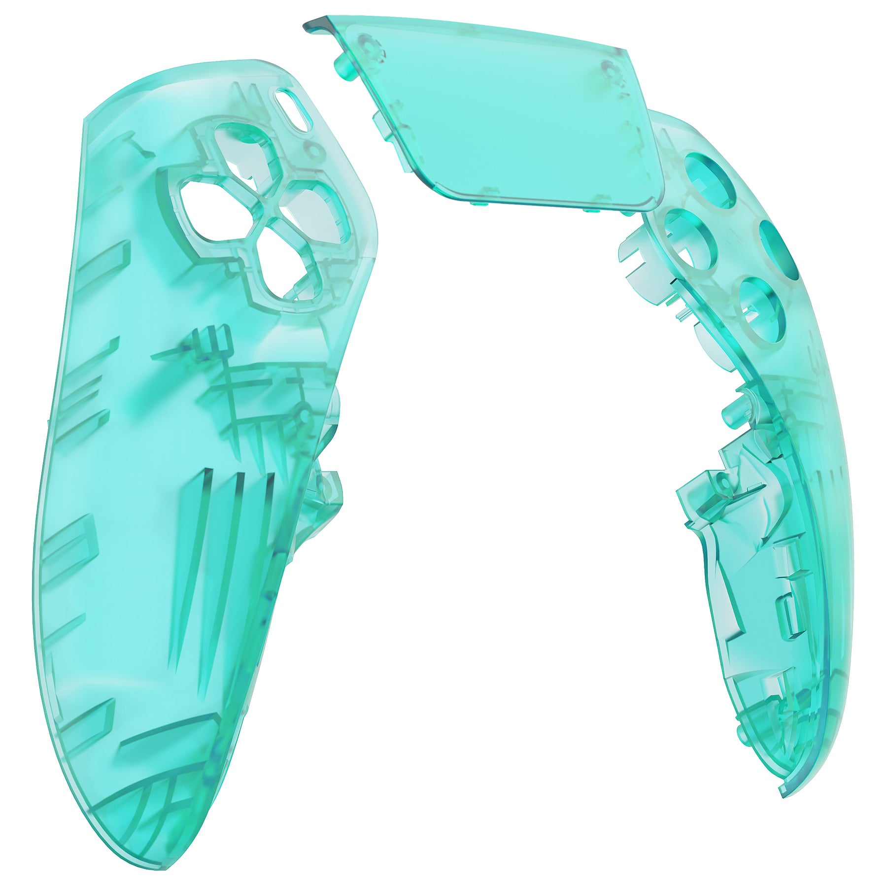 Clear Emerald Green Left Right Front Housing Shell With Touchpad