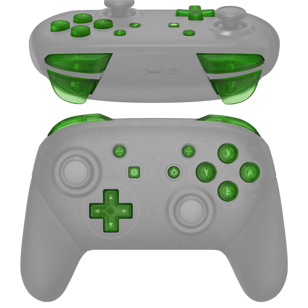 Clear Green 13in1 Button Kits For NS Pro Controller-KRM540WS