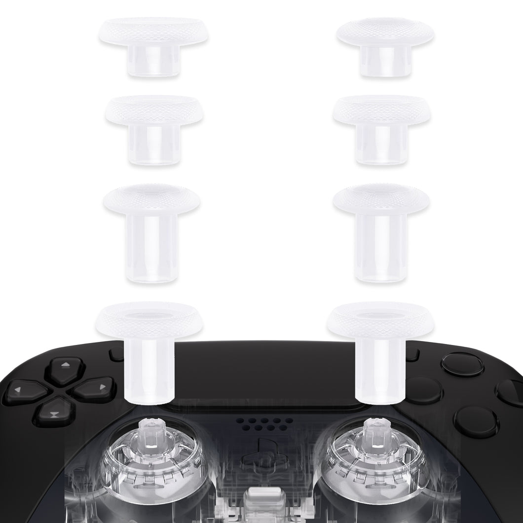 Clear ThumbsGear V2 Interchangeable Ergonomic Thumbstick with 3 Height Convex & Concave Grips Adjustable Joystick for PS5 & PS4 Controller - YGTPFM007WS