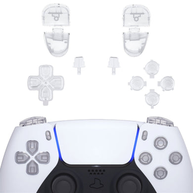 Clear 11in1 Button Kits Compatible With PS5 Controller BDM-030 & BDM-040 - JPF3001G3WS - Extremerate Wholesale