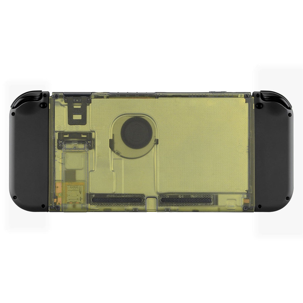 Clear Amber Yellow Backplate With Kickstand For NS Console-ZM509WS - Extremerate Wholesale