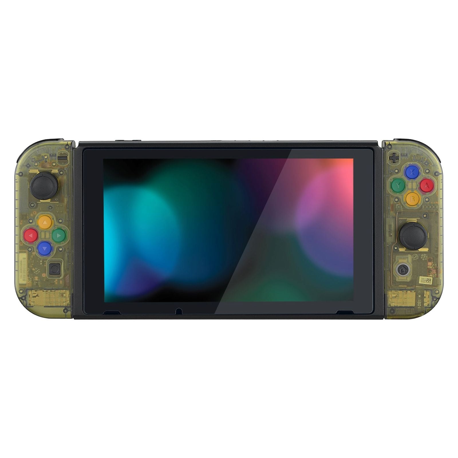 Clear Amber Yellow Full Shells For NS Joycon-Without Any