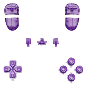 Clear Atomic Purple Full Set Button Kits Compatible With PS5 Edge Controller -JXTEGM001WS - Extremerate Wholesale