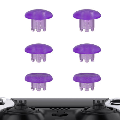 Clear Atomic Purple Interchangeable Replacement Thumbsticks Joystick Caps For PS5 Edge Controller- Controller & Thumbsticks Base Not Included- P5J102WS - Extremerate Wholesale