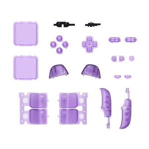 Clear Atomic Purple Replacement Full Set Buttons for Steam Deck LCD Console - JESDM003WS - Extremerate Wholesale