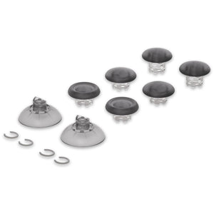 Clear Black EDGE Sticks Replacement Interchangeable Thumbsticks for PS5 & PS4 All Model Controllers - P5J208WS - Extremerate Wholesale