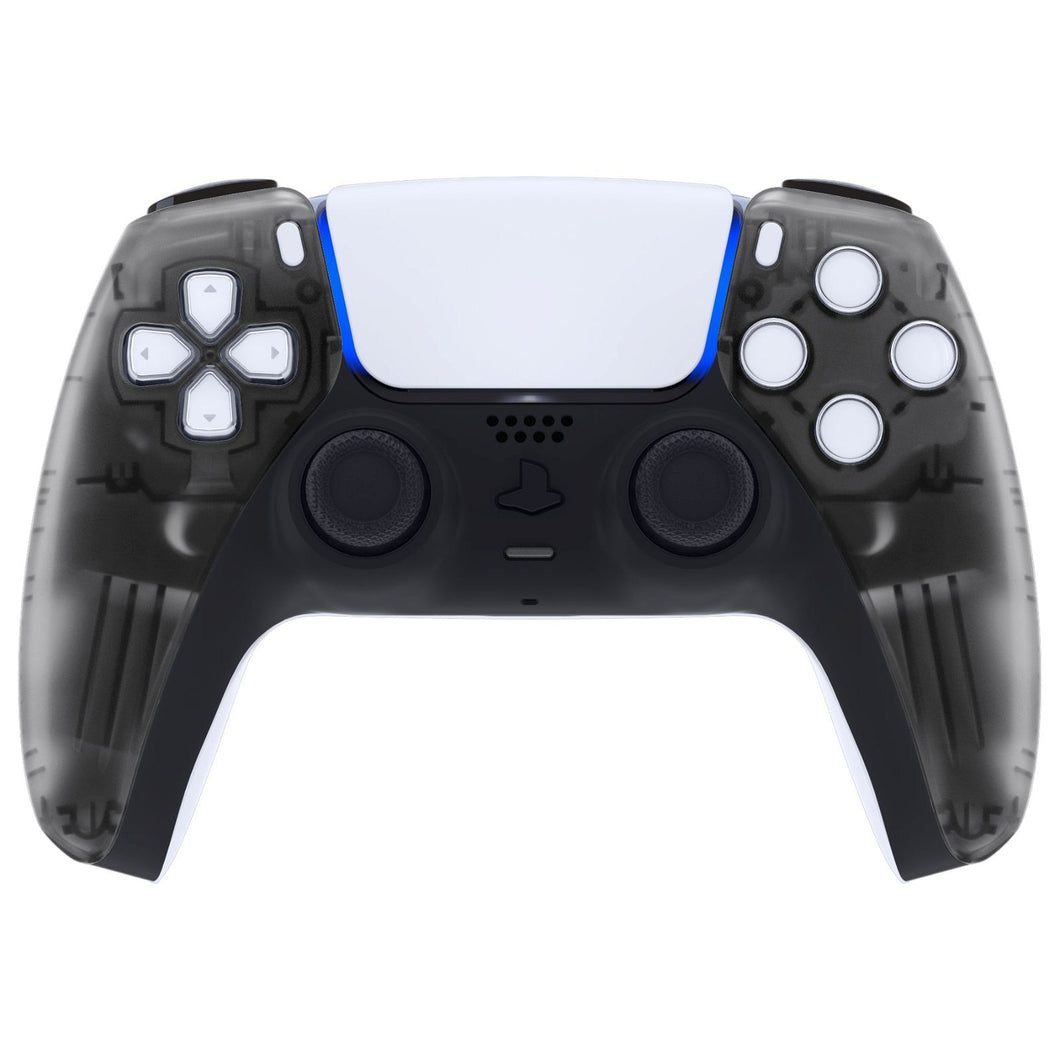 Clear Black Front Shell Compatible With PS5 Controller-MPFM5007WS - Extremerate Wholesale