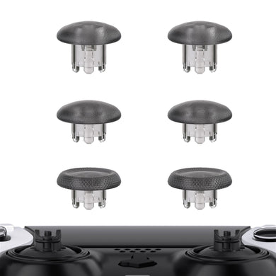 Clear Black Interchangeable Replacement Thumbsticks Joystick Caps For PS5 Edge Controller- Controller & Thumbsticks Base Not Included- P5J103WS - Extremerate Wholesale
