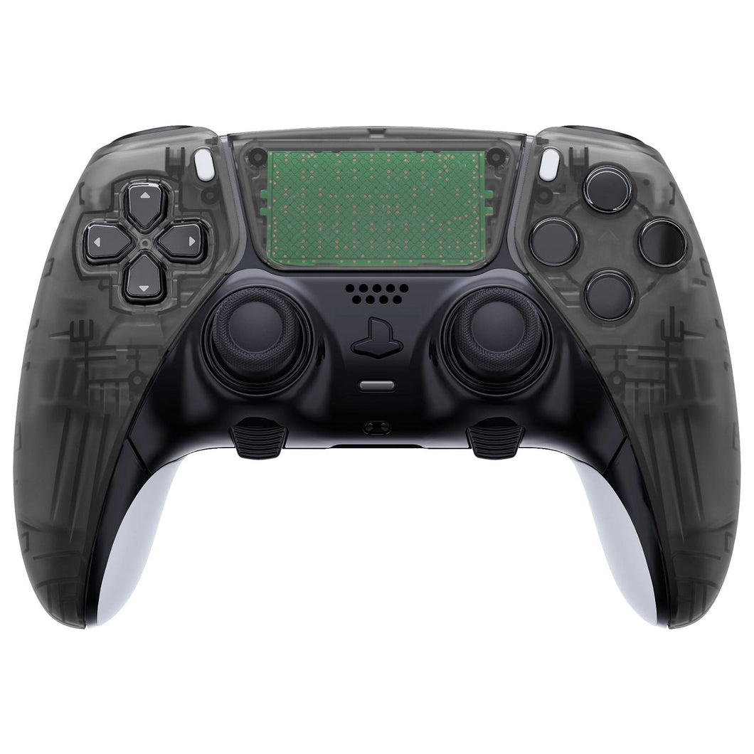 Clear Black Left Right Front Housing Shell With Touchpad Compatible With PS5 Edge Controller - MLREGM003WS - Extremerate Wholesale