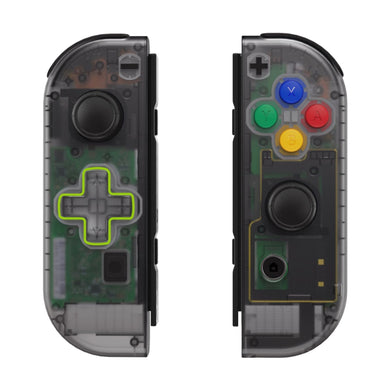 Clear Black Shells For NS Switch Joycon & OLED Joycon Dpad Version-JZM511WS - Extremerate Wholesale