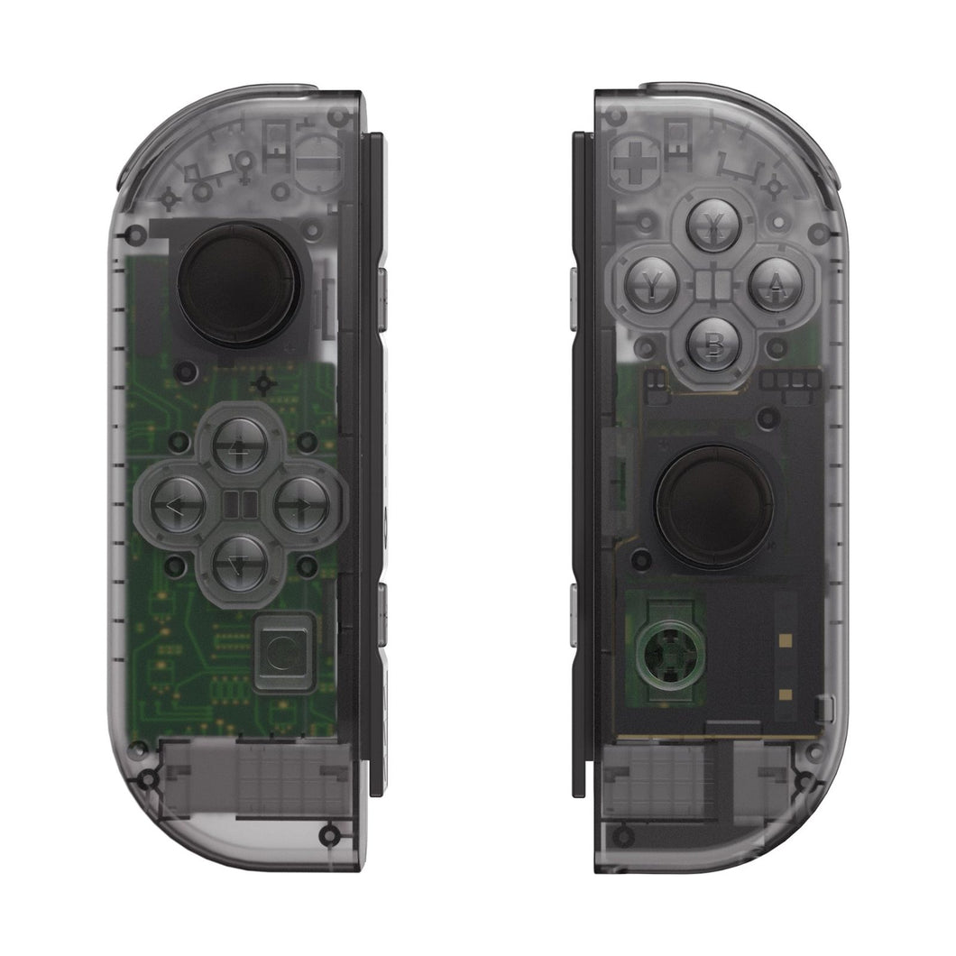 Clear Black Shells With Middle Tray For NS Switch Joycon & OLED Joycon-CM510WS - Extremerate Wholesale