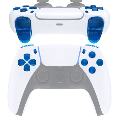 Clear Blue 13in1 Button Kits Compatible With PS5 Controller BDM-010 - JPF3004WS - Extremerate Wholesale