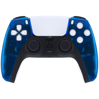 Clear Blue Front Shell Compatible With PS5 Controller-MPFM5004WS - Extremerate Wholesale