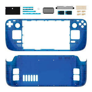 Clear Blue Full Set Shell For Steam Deck LCD Console - QESDM005WS - Extremerate Wholesale