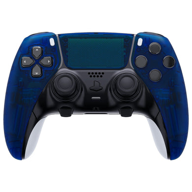 Clear Blue Left Right Front Housing Shell With Touchpad Compatible With PS5 Edge Controller - MLREGM004WS - Extremerate Wholesale