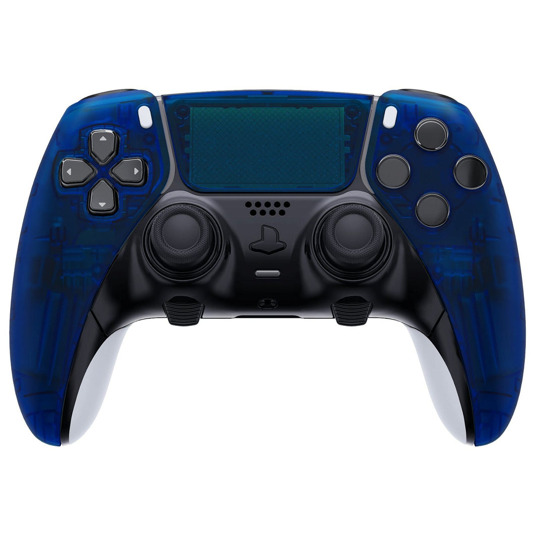 Clear Blue Left Right Front Housing Shell With Touchpad Compatible With PS5 Edge Controller - MLREGM004WS - Extremerate Wholesale