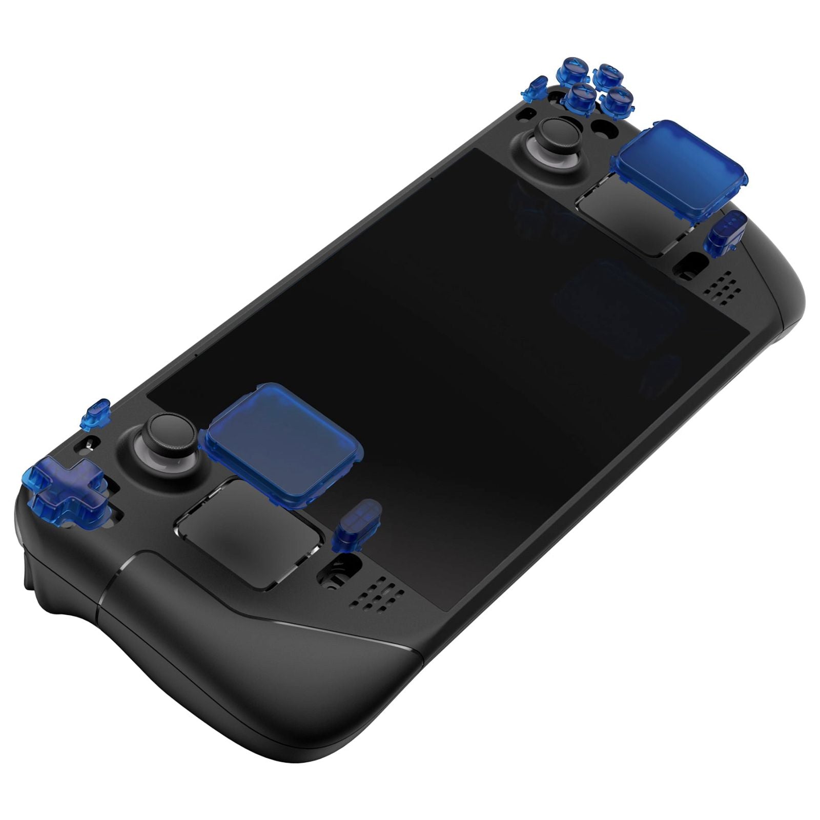 Clear Blue Replacement Full Set Buttons for Steam Deck LCD Console